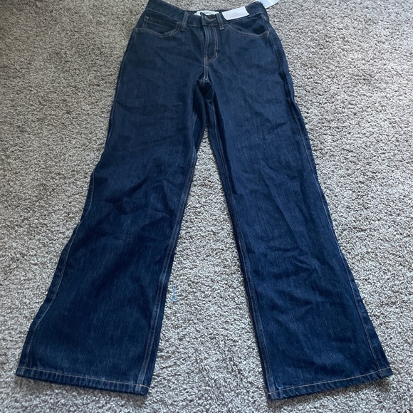 Hollister Dark Blue High-Rise Baggy Jeans - Picture 1 of 3